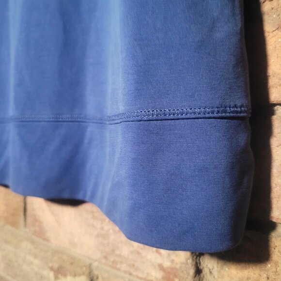 Chico's Zynergy V-Neck Blue Slide Slits 3/4 Sleeve - Size 0 (fits size 4-6) - Picture 7 of 12